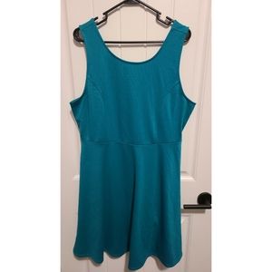 Forever 21 plus size 2X teal dress NEW